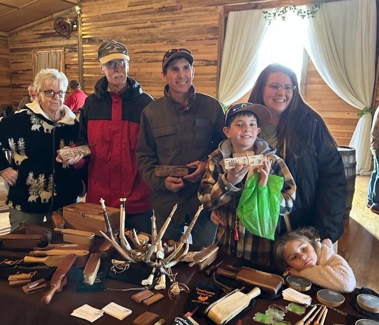 Chad Willett with his family at a show